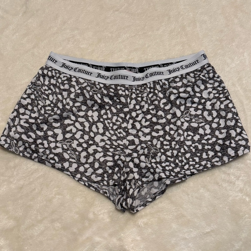 Juicy Couture leopard print sleep shorts